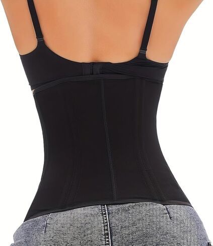 Waist Trainer for Women, Underbust Tummy Control Waist Cincher Corset Hourglass Body Shaper Zipper and Hooks Corset in Saudi Arabia