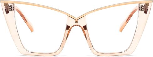 FEISEDY Fashion Cat Eye Blue Light Blocking Glasses for Women Fake Retro Eyeglasses Oversized Stylish Eyewear Frame B0240 in Saudi Arabia