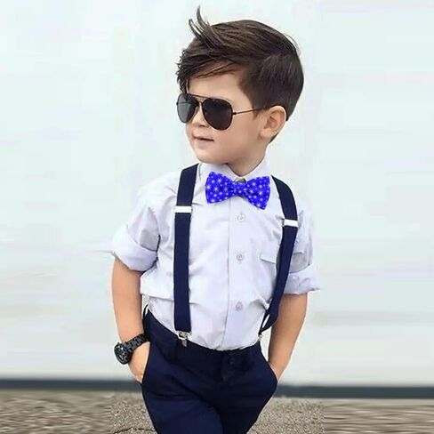 Pre-Tied Bowtie (Blue Snowflake Pattern) Adjustable Bowties for Adults, Children, Dogs, Cats, Pets in Saudi Arabia