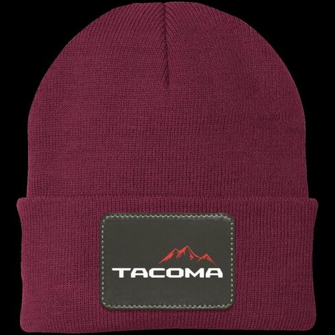 Tacoma Mountains Knit Cap - Patch Beanie in Saudi Arabia