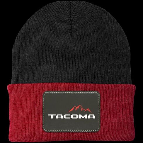 Tacoma Mountains Knit Cap - Patch Beanie in Saudi Arabia