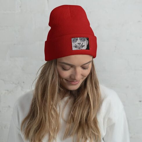Ripple Junction Junji Ito Collection Souichi Grin Embroidered Cuff Beanie Officially Licensed in Saudi Arabia