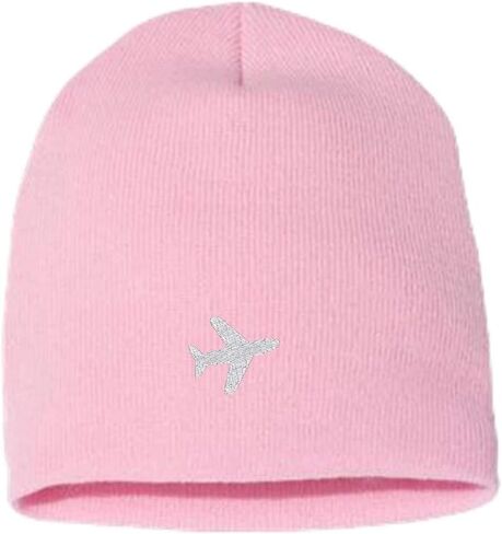 Tech Design Airplane Knit Warm Winter Hat Embroidered Beanie in Saudi Arabia