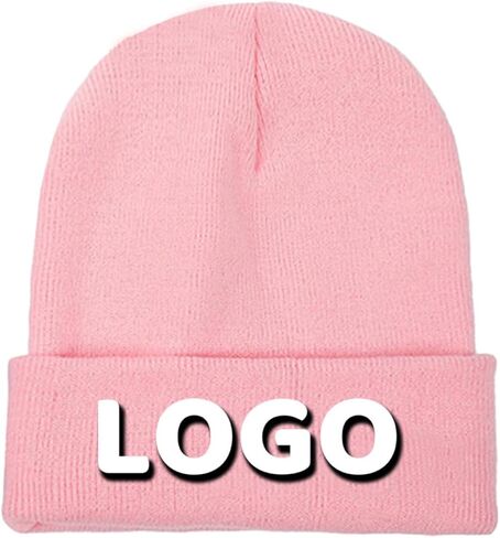 Custom Beanie for Men - Bulk Personalized Beanies Unisex Add Your Text Photo Custom Logo Beanies Custom Winter Hat in Saudi Arabia