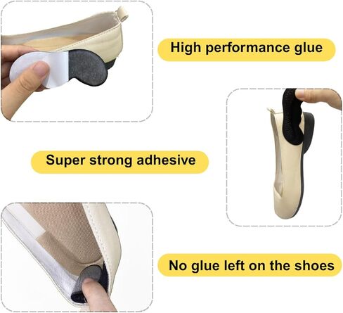 Heel Pads Heel Grips Liner for Shoes Too Big and Loose Heel Cushion Inserts & Protectors for Blisters, Friction Pain for Women Men (2 Pairs, Black and White) in Saudi Arabia