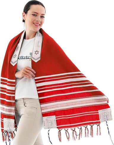 شال صلاة الملك سليمان تاليت من هاليلوياه مقاس 72 × 22 بوصة مع حقيبة | مصممة في إسرائيل in Kuwait