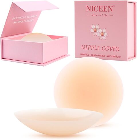 Reusable Silicone Nipple Covers for Women | Non-Adhesive Grippy Pasties | Waterproof with Travel Box for A-C Cups in Saudi Arabia
