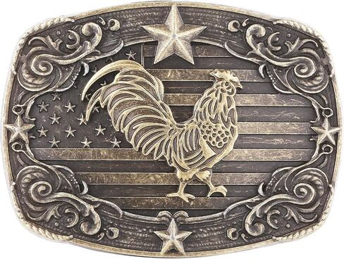 Western Belt Buckle for Men, Vintage Poker Cowboy Belt Buckles Texas Rodeo Accessory for Women in Saudi Arabia