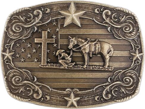 Western Belt Buckle for Men, Vintage Poker Cowboy Belt Buckles Texas Rodeo Accessory for Women in Saudi Arabia