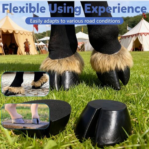 قطعتان من أحذية الحافر التنكرية، من الممكن صنعها بنفسك، مما يجعلها للحفلات ذات الفراء، واتفاقيات الأزياء التنكرية، والتقاط الصور ذات الطابع الخاص، والمزيد. أسود in Kuwait