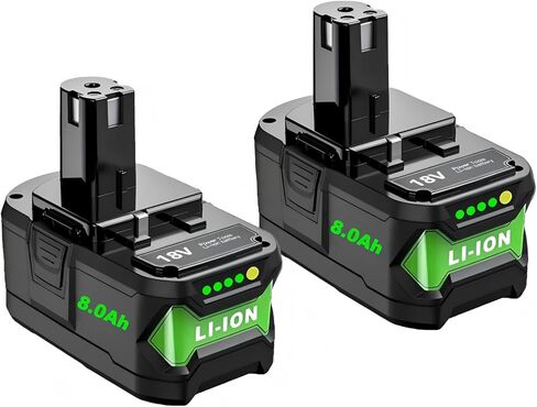 Upgrade 2500mAh P102 Replacement for Ryobi 18V Battery Lithium ion ONE + 18-Volt Batteries P104 P105 P108 P103 P122 in Kuwait