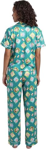 Bioworld Golden Girls Characters All-Over Print Women's Button-Down Shirt And Pants 2-Piece Pajama Set in Saudi Arabia