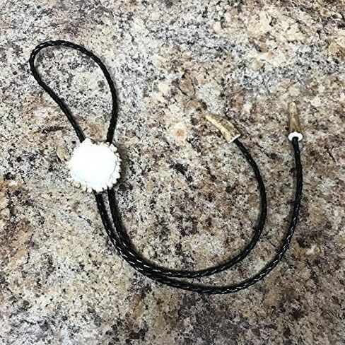 Polished Deer Burr Bolo Tie W/Antler Tips in Kuwait