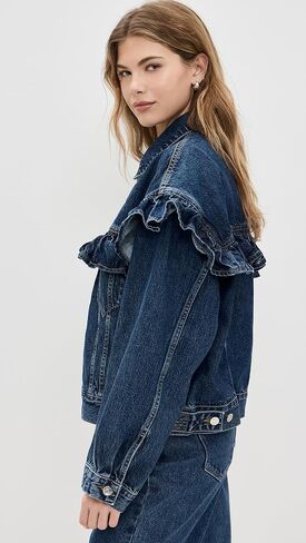 FRAME Women's The Ruffle Jacket in Saudi Arabia