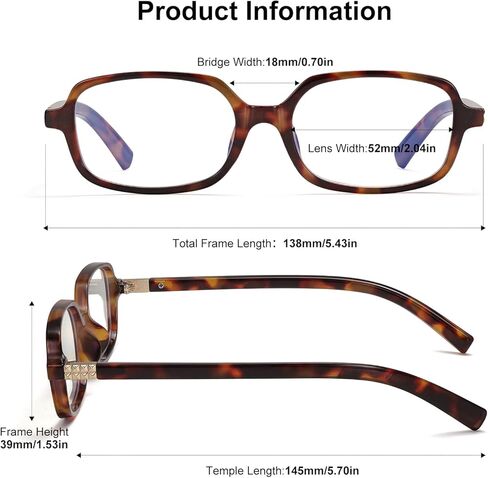 LIKSMU Blue Light Blocking Glasses for Woman Men Blue light Blocker Eyewear Trendy Rectangle Small Eyeglasses, 2pack in Saudi Arabia