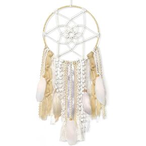 صائد الأحلام الكبير من lomohooo مصنوع يدويًا من الريش، صائد الأحلام التقليدية مع شرابات منسوجة بوهو للتعليق على الحائط للفتيات والأطفال وغرفة نوم الأطفال وديكور المنزل هدية زينة (أرجواني) in Kuwait