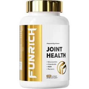 Joints Health Suppplement, Glucosamine Chondroitin MSM - Joint Support Supplement for Women and Men with Turmeric, MSM &Boswellia, for Cartilage, Joint Health and Flexibility - 120 Capsules in Saudi Arabia