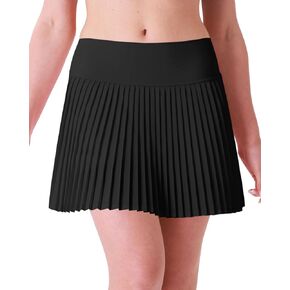 تنانير تنس مطوية للسيدات، تنورة رياضية لممارسة رياضة الجولف مع جيبين على السراويل الداخلية in Kuwait