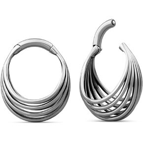 ERKUOO 4G 6G 8G أوزان شماعات الأذن للآذان الممتدة للنساء والرجال، شماعات أذن ذات تصميم قوطي بسيط وأنيق، مجوهرات قطرة بيان لتمتد الفص in Kuwait