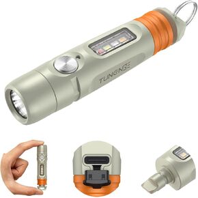 S15Pro Keychain Flashlight,750 High Lumen EDC Pocket Flashlight with Clip,USB C Rechargeable Mini Flashlight with Magnet,Suitable for Hiking, Camping, Christmas in Kuwait