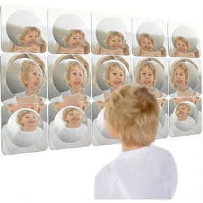Special Supplies Sensory Bubble Wall Mirror - Interactive Acrylic Mirrors for Wall Decoration and Sensory Toys for Kids Classroom or Home - Room Decor -Visual, Tactile Stimulation - (Pack of 3) in Kuwait