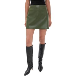 LE BOP Women's Bianca Faux Leather Miniskirt in Saudi Arabia