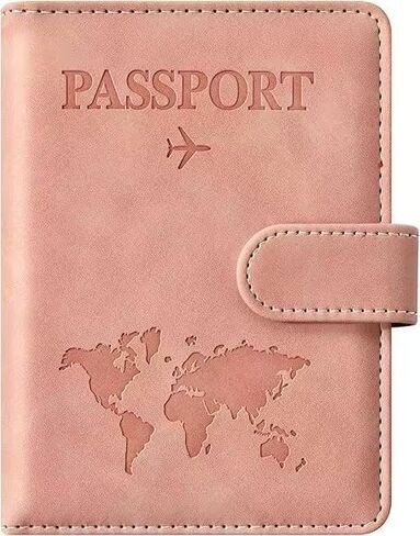 Travel essential passport clip, travel essential accessory passport wallet cover, men's and women's passport clip(coffee) in Saudi Arabia