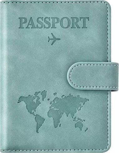 Travel essential passport clip, travel essential accessory passport wallet cover, men's and women's passport clip(coffee) in Saudi Arabia