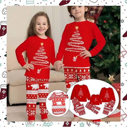 Christmas Family Pajamas Sets, Christmas Family Matching Pajamas Sleepwear Pjs Xmas Sleepwear Nightwear in Saudi Arabia