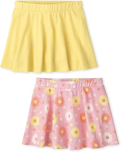 The Children's Place,Baby Girls,and Toddler Pull On Everyday Skorts,Cosmos 2-Pack,4 Years in Kuwait