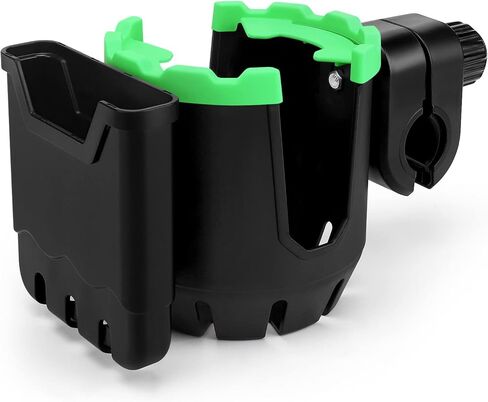Accmor Stroller Cup Holder with Phone Holder, Bike Cup Holder, 2-in-1 Universal Cup Phone Drinks Holder for Stroller Walker Wheelchair, Black in Kuwait