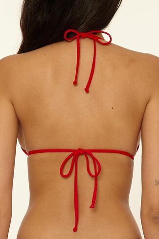 Becca Womens Riviera Triangle Bikini Top, Adjustable, Tie Back, Swimwear Separates for Women in Saudi Arabia