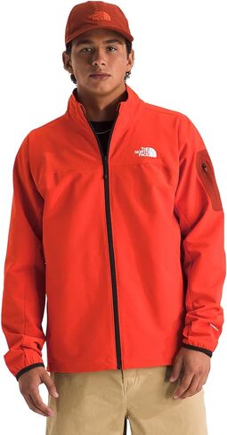 The North Face mens Tek Approach Jacket - Lightweight Softshell Windbreaker, Water Resistant, Fleece Lining, Hand Pockets in Saudi Arabia