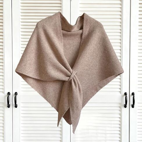 Womens Knitted Wraps Sweater Shawl Top Comfortable Soft Cape Cardigan in Saudi Arabia