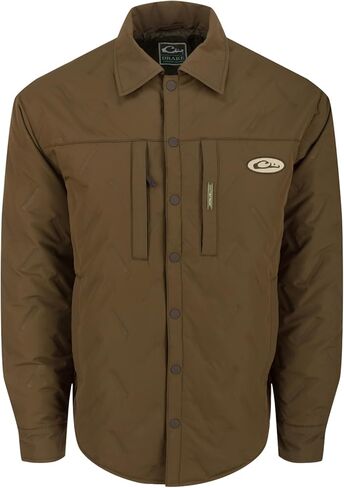 Drake Waterfowl Men's LST Double Down Jac-Shirt Insulated Water-Repellent Quilted Button-Down Outdoor Hunting Hiking Jacket in Saudi Arabia