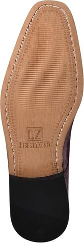 LIBERTYZENO Mens EEL Print Knitted Design Genuine Leather Adults Lace Up Oxford Dress Shoes for Christmas in Saudi Arabia