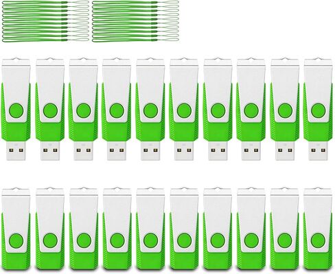 محرك أقراص فلاش USB AGECASH سعة 8 جيجابايت محرك أقراص USB كبير 20 حزمة USB 2.0 محرك إبهام ذاكرة عصا Pendrive Zip Drive مفتاح USB مع حبل 20 قطعة، محرك قفز دوار 8 جيجابايت للعودة إلى المدرسة والمكتب والمشروع (رمادي) in Kuwait