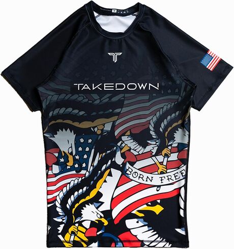 قميص Rashguard بأكمام قصيرة للأطفال - قميص ضغط MMA للشباب جيد التهوية لجيو جيتسو والمصارعة in Kuwait