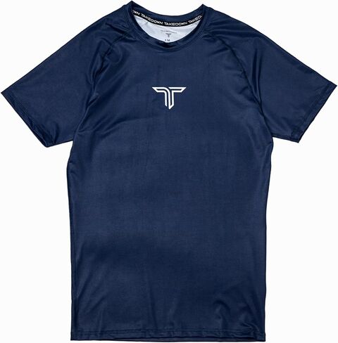 Takedown Short Sleeve Rashguard for Kids - Breathable Youth MMA Compression Shirt for Jiu Jitsu & Wrestling in Saudi Arabia