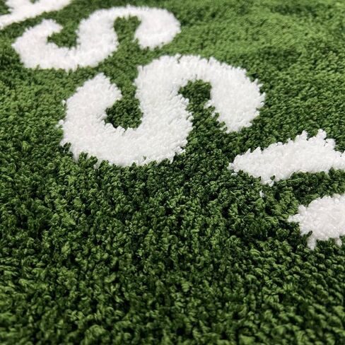 WET GRASS Rug - Green Grass Classic Handmade Flocked Area Rug - Hypebeast Home Decor Carpet - 4 * 5.3ft (120 * 160cm) Apartment Living Room/Home Office/Nursery Centerpiece - Artistic Premium Floor Mat in Saudi Arabia