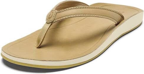 OluKai Southshore Women's Everyday Leather Sandals, Full-Grain Leather, Non-Marking Rubber Traction Pads & Compression Molded Footbed in Saudi Arabia