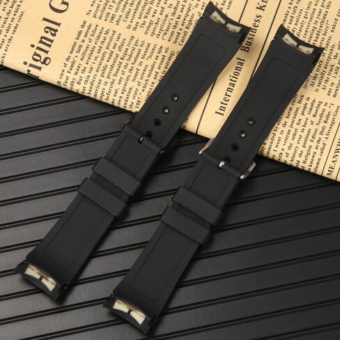 23mm Curved End Replacement Band Compatible with Citizen Eco-Drive Weekender Men's Sport Strap AW1158-05L AW1150-07E Silicone Rubber Replacement Wirstband in Saudi Arabia