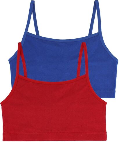 Comfneat Women's 2-Pack Pointelle Camisole Bra Cotton Viscose Everyday Bra in Saudi Arabia