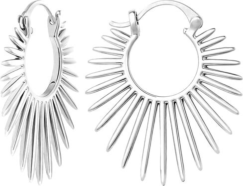 Statement Gold Earrings for Women - 18K Real Gold Plated Trendy Hoop Earrings Non Tarnish Hypoallergenic Gold Jewelry for Womens Fashion Big Earings for Woman in Saudi Arabia