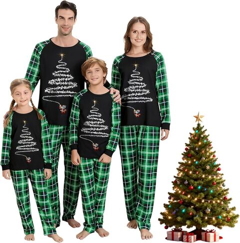 Matching Christmas Pjs For Family Christmas Family Set Family Christmas Matching Sets Family Sleepwear Pajamas in Saudi Arabia