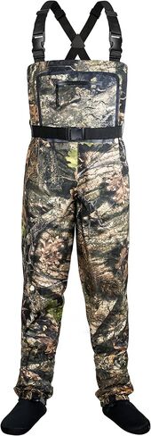 Dark Lightning Breathable Insulated Chest Waders, Perfect for 4 Seasons Fly Fishing Stocking Foot Waders for Men and Women in Kuwait