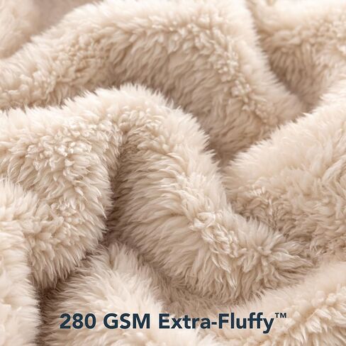 رداء Berkshire Extra-Fluffy™ النسائي - رداء حمام فاخر منفوش من القطيفة، ملابس مريحة من الصوف الناعم الدافئ مع جيوب وحزام in Saudi Arabia