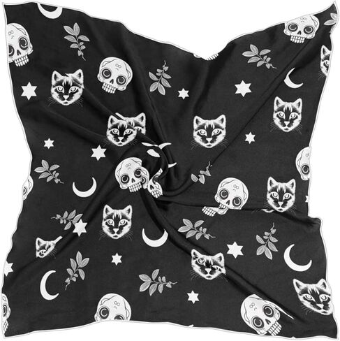 Satin Square Head Scarves Silk Neck Scarf Hair Sleeping Wraps for Women in Saudi Arabia