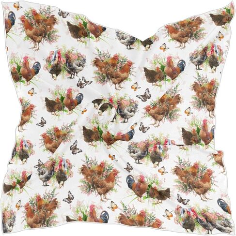 Satin Square Head Scarves Silk Neck Scarf Hair Sleeping Wraps for Women in Saudi Arabia