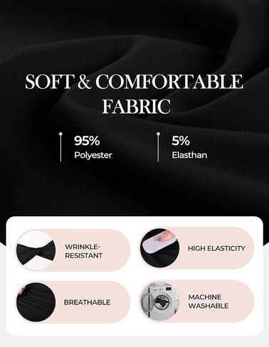 GRACE KARIN Work Dresses for Women 2026 V Neck Fit and Flare Midi Dresses Office Business Dress with Belt and Pockets in Saudi Arabia